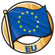 european union flag badge european union flag badge