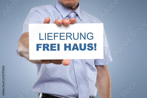 Foto: Lieferung frei haus Lieferung frei haus