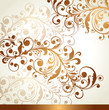 Beautiful background with gold ornaments