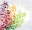 Background with a flower ornament