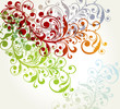 Background with a flower ornament