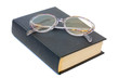Glasses on a book