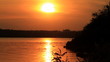 evening on the river bank.