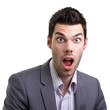 Shocked young man