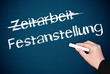 Festanstellung - Erfolg und Arbeit