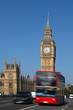 Big  Ben with double decker, London, Uk