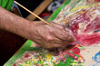 artist with brush