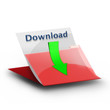roter download ordner
