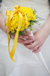 Bride with bouquet, closeup Bride with bouquet, closeup