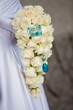 Bride with bouquet, closeup Bride with bouquet, closeup