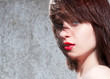 Beautiful sexy face of an young woman with fresh healthy skin