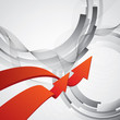 red arrows business background red arrows business background