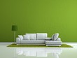 Wohndesign - minimalistisch grün