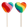Sucettes "Arc-en-ciel"