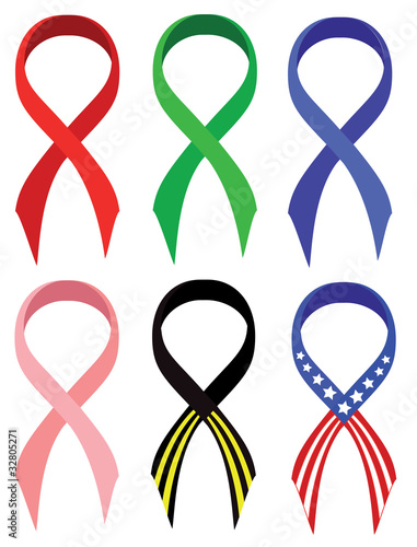 Illustration: Ribbons set Ribbons set
