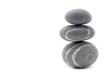 Stack of sea rocks border