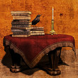 Wizards table, 3D illustration