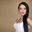 Glamour portrait long hair sexy woman Glamour portrait long hair sexy woman