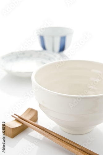 写真: 和食器のテーブルセッティング点 和食器のテーブルセッティング