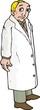 Cartoon of Sad lab man