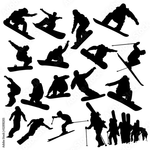 Vector: Snowboarding Snowboarding