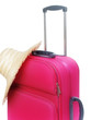 Foto: Summer time -Travel bag and straw hat Summer time -Travel bag and straw hat