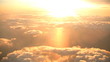 Sunset over the clouds Sunset over the clouds