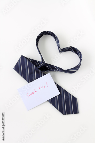 Photo: Heart Tie & Thank you card Heart Tie & Thank you card