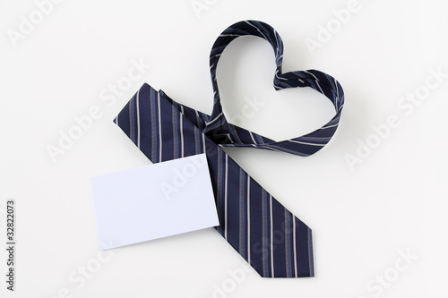 Photo: Heart Tie & Message Card Heart Tie & Message Card
