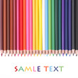Color pencils on white background Color pencils on white background