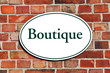 Schild - Boutique