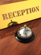 ����: Chrome service bell and brass reception plate ,3d illustration � nobeastsofierce #32825448