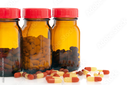 Photo: pill bottles pill bottles
