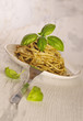Spaghetti z pesto