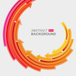 Colored arrows vector