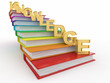 Word knowledge on books as staircase