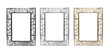 Set of frames for photos isolated on a white background Set of frames for photos isolated on a white background