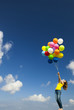 ����: Girl with colorful balloons � IKO #32841827