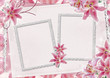 greeting card with flowers and place for text
