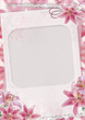 greeting card with flowers and place for text