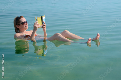 Photo: In the Waters of Dead Sea In the Waters of Dead Sea