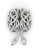 Brain made of electrical cord