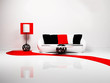 Modern interior design of living room