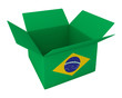 Made in Brazil. 3d concept illustration isolated on white Made in Brazil. 3d concept illustration isolated on white