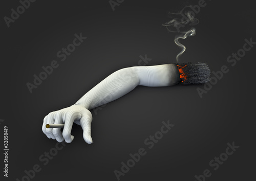 Illustration: Cigarette arm Cigarette arm
