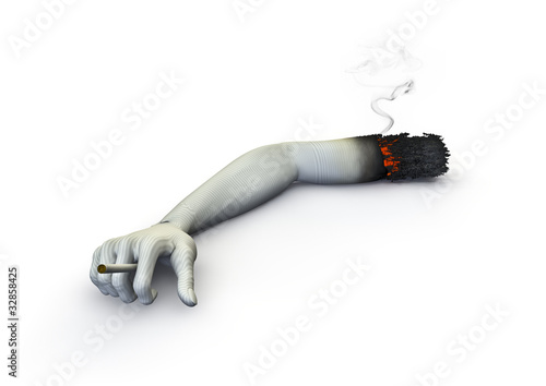 Illustration: Cigarette arm Cigarette arm