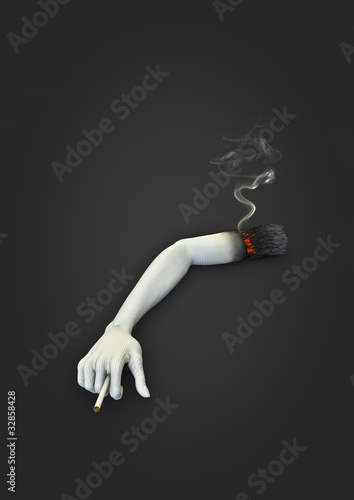 Illustration: Cigarette arm Cigarette arm
