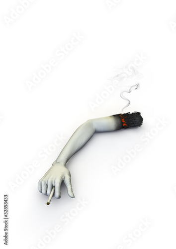 Illustration: Cigarette arm Cigarette arm