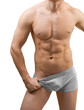 male torso isolated