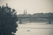Panorama of Vistula river in Warsaw